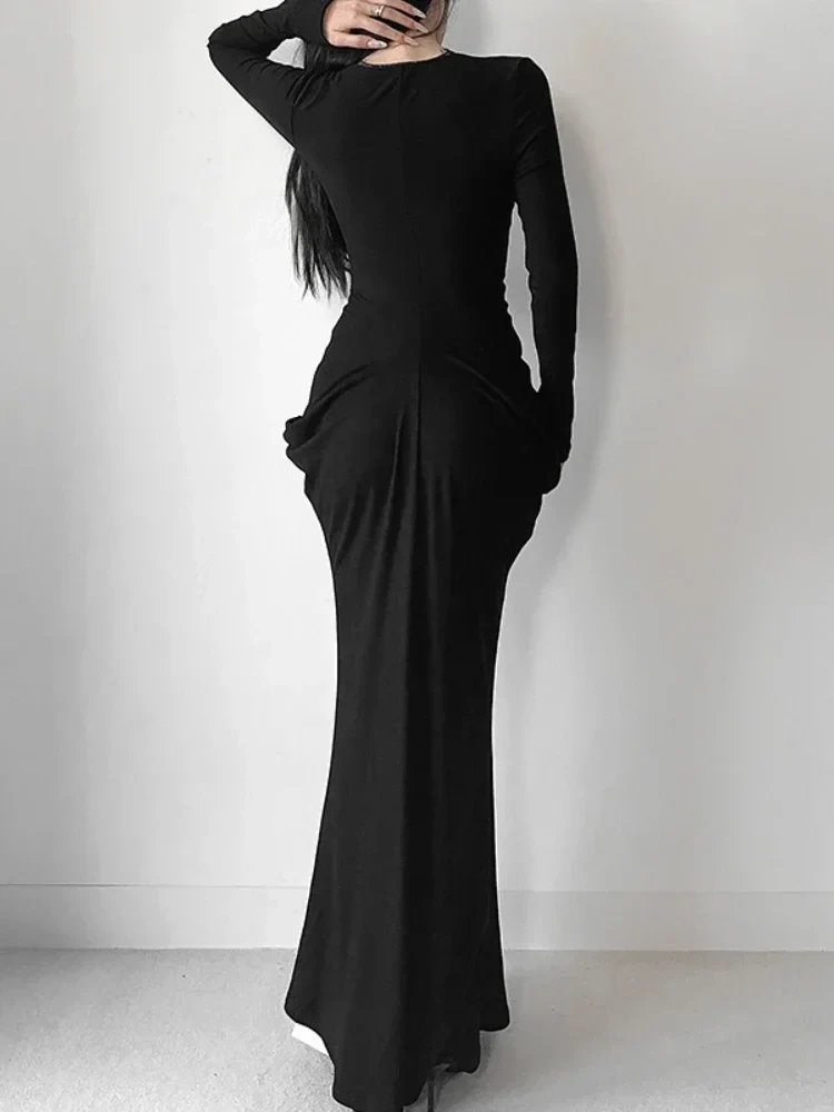 Elegant Lace Patchwork Corset Maxi Dress - Image 5