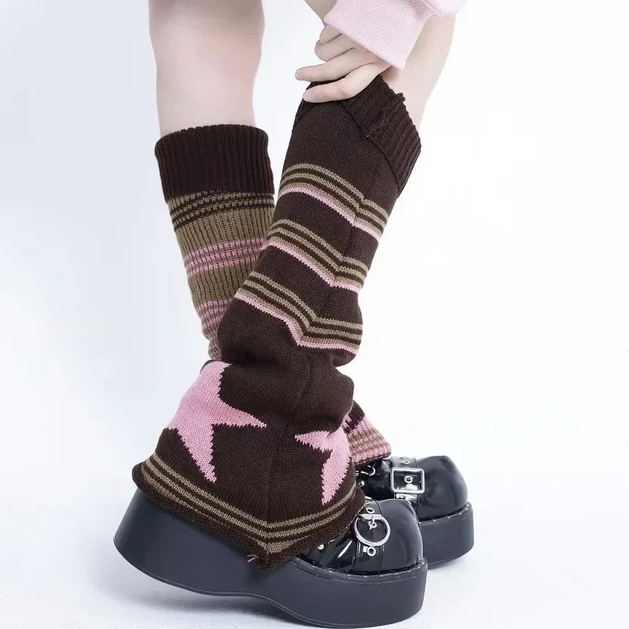 Gothic Brown Star Knitted Sock - Image 8