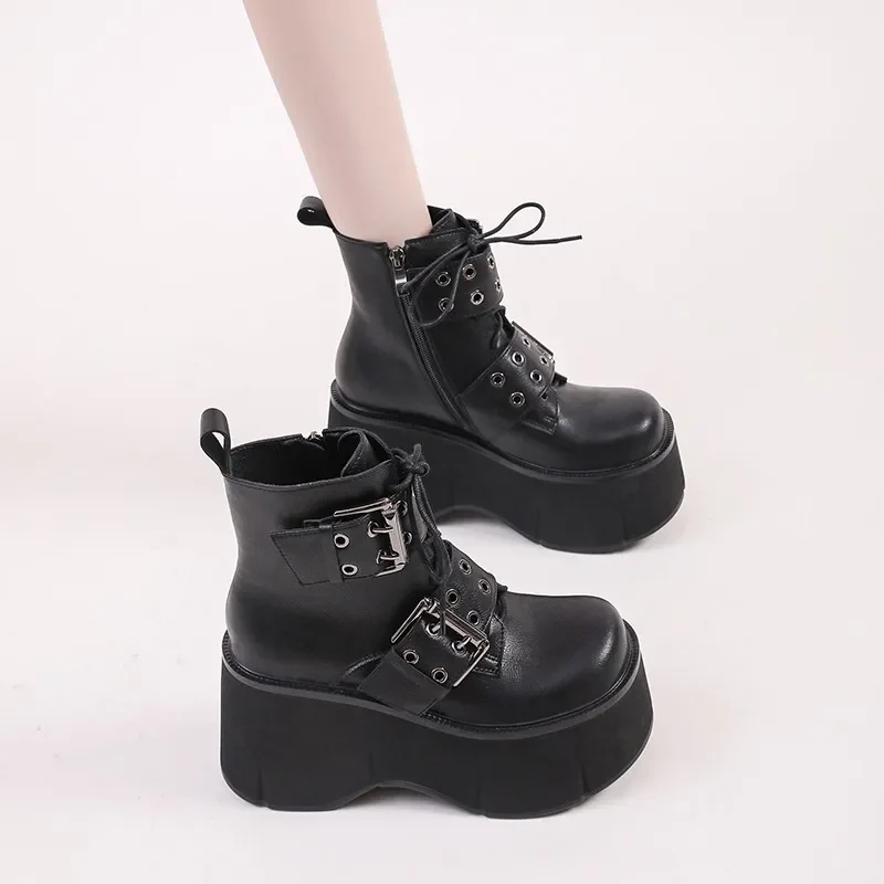 Gothic Chunky Platform Women Ankle Boot - Image 3