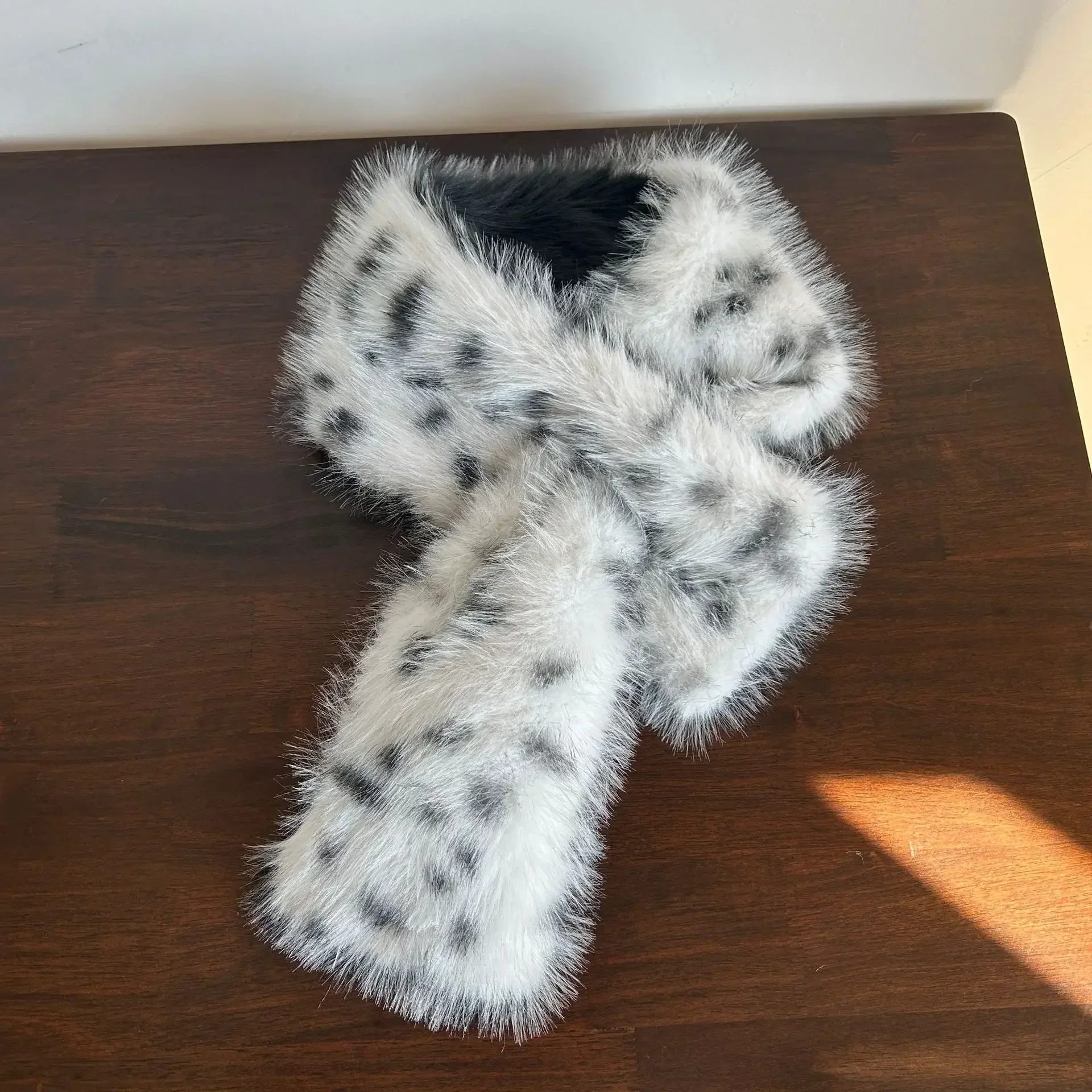 Gothic Leopard Fur Chain Belt Sock - Image 11