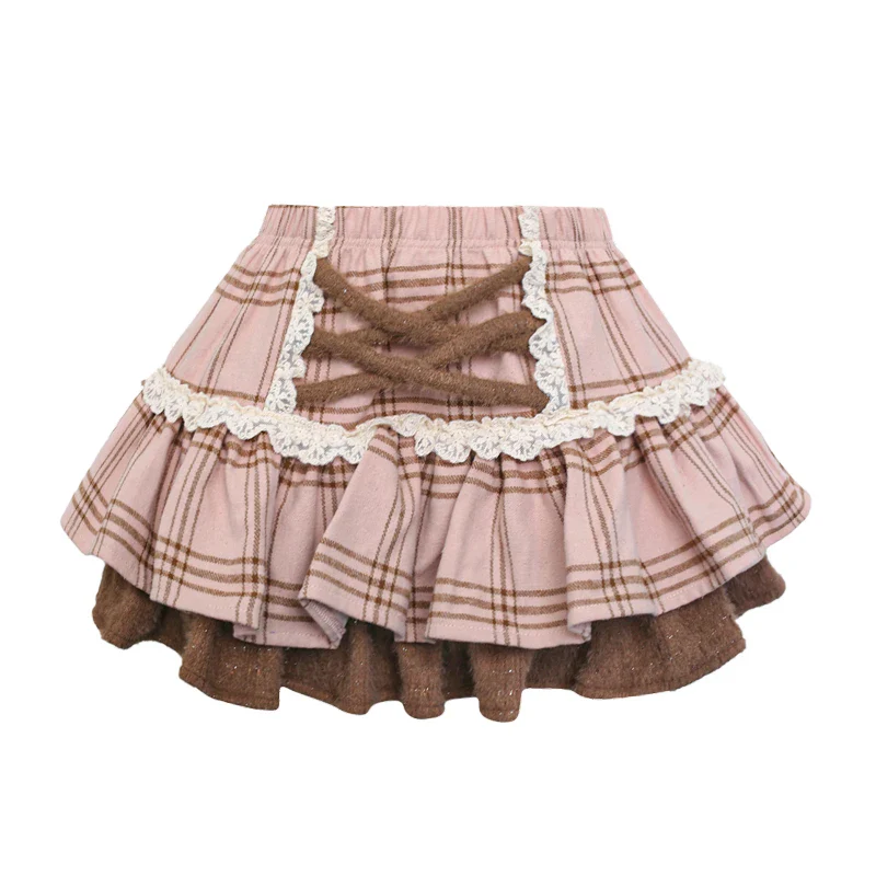 High Waist Cake Lace Vintage Skirt - Image 6