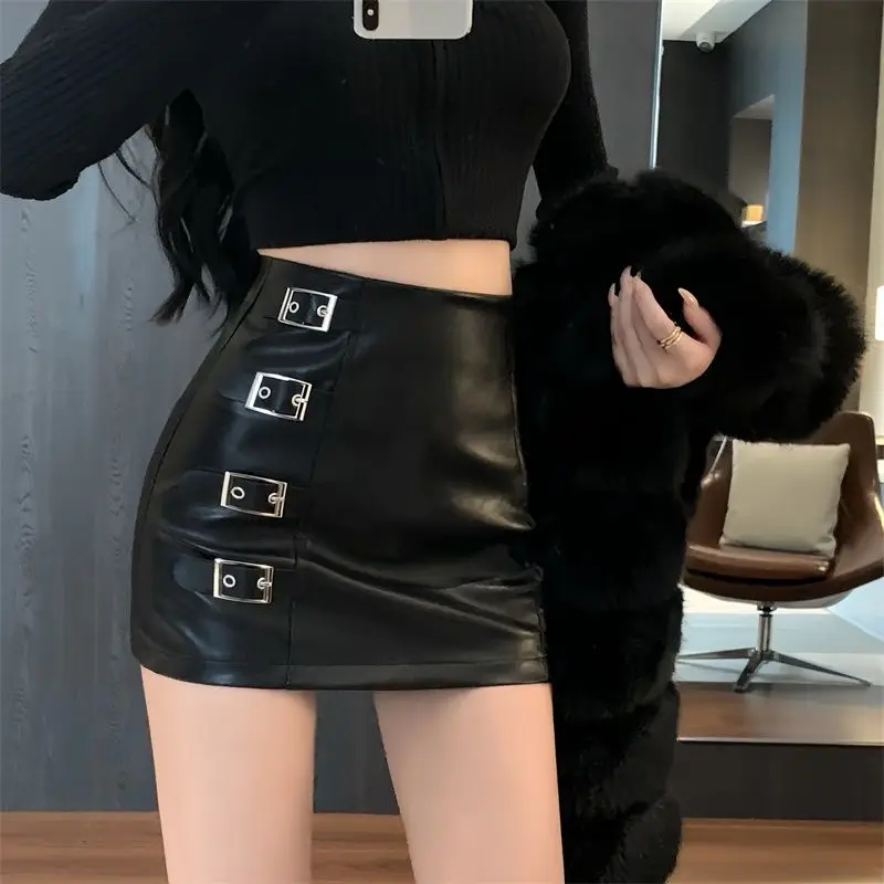 PU Leather Punk Bodycon Skirt - Image 5