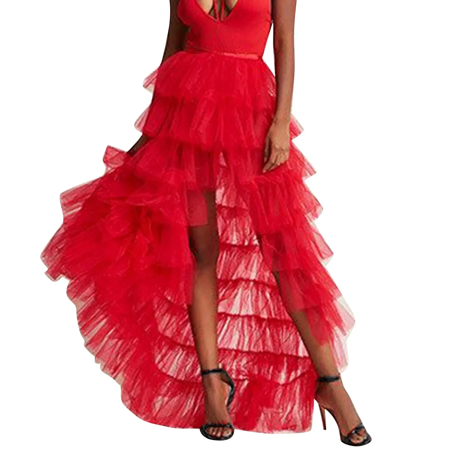 Ruffles Tulle Floor-Length Skirt - Image 5