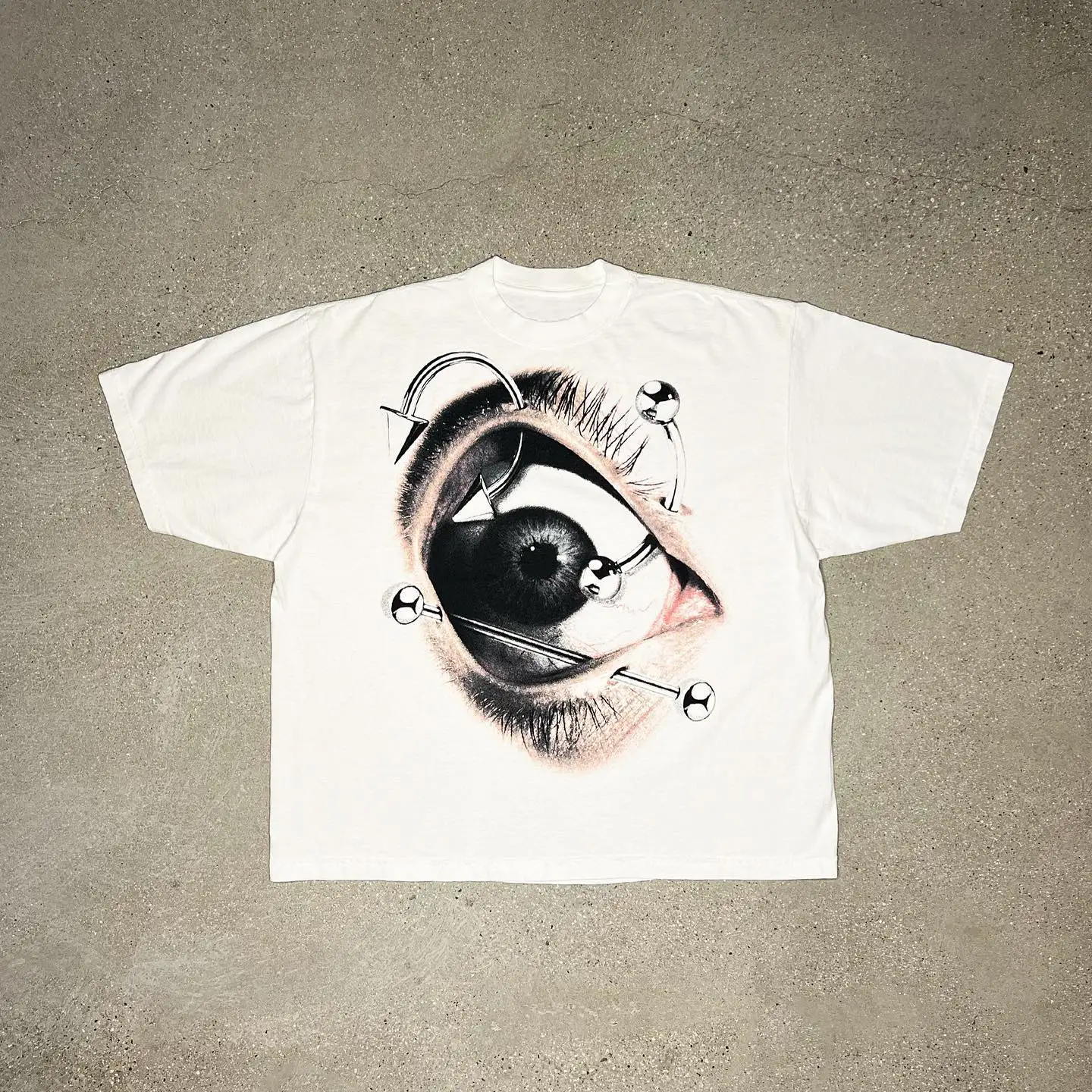 Streetwear Oversized Goth Skull Demon T-shirt - Image 5