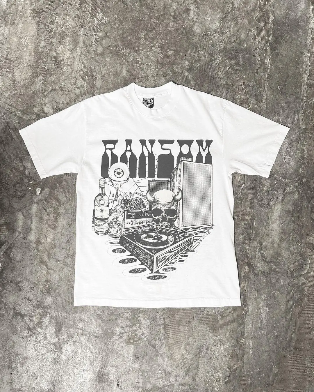 Streetwear Oversized Goth Skull Demon T-shirt - Image 7