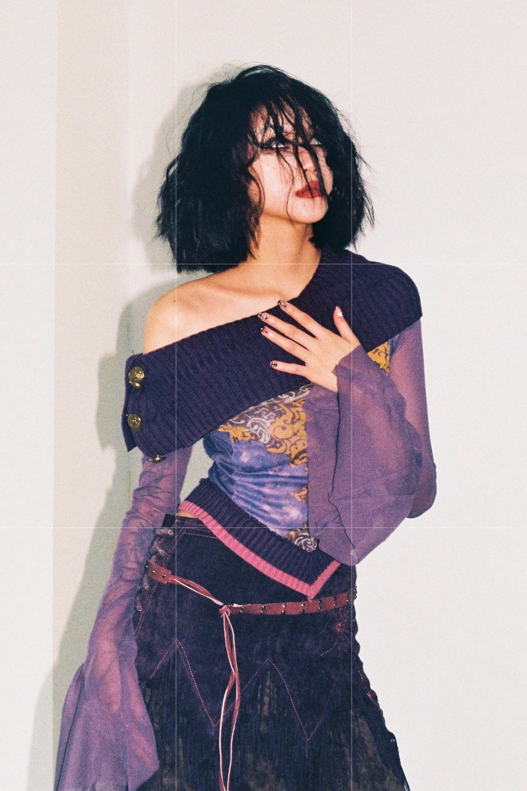 Y2K Off Shoulder Mesh Tank Top - Image 4